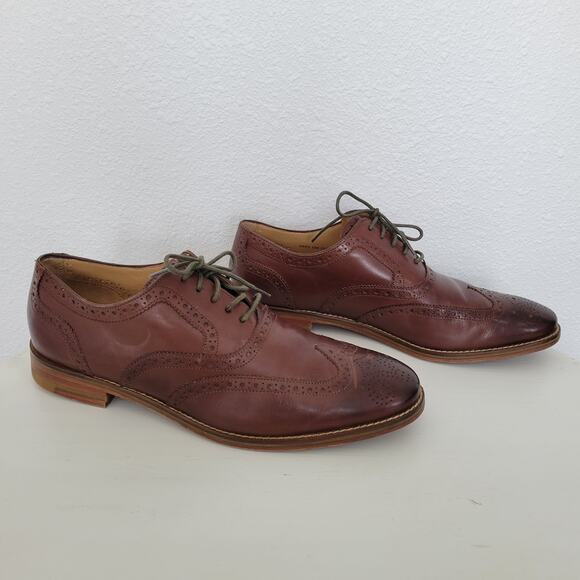 Cole Haan Men\'s Grand .OS Cambridge Wingtip Oxford Brown Dress Shoes Size 10 main image 7